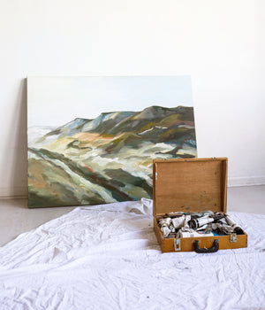 Mountains Printed Canvas