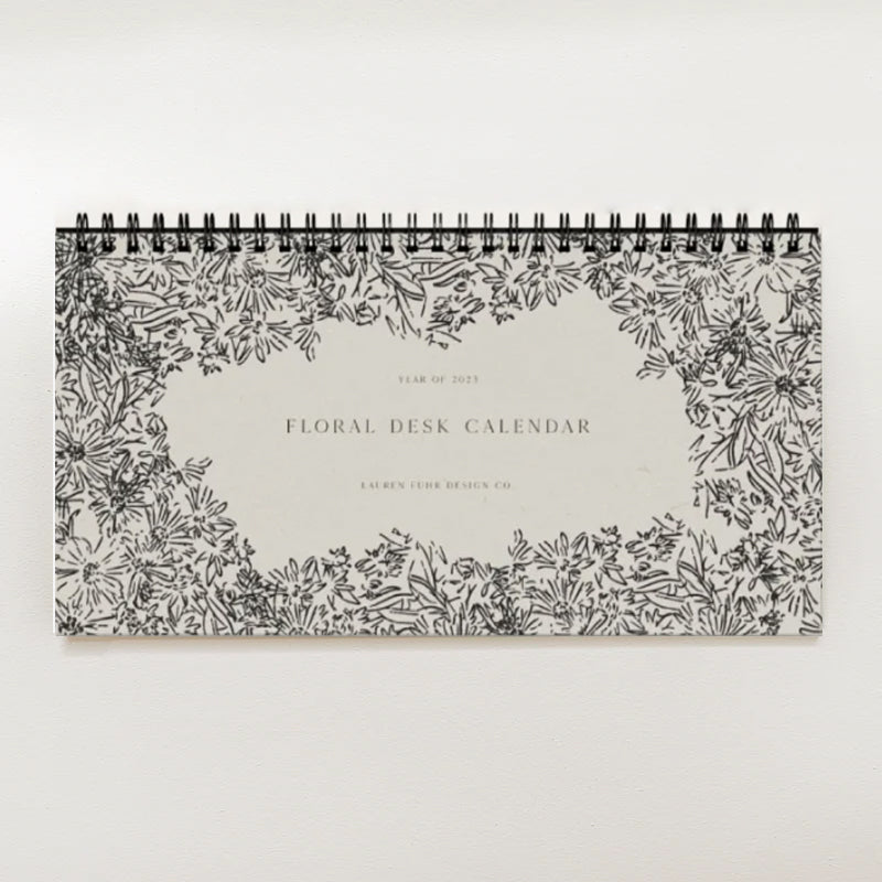 2023 Floral Desk Calendar