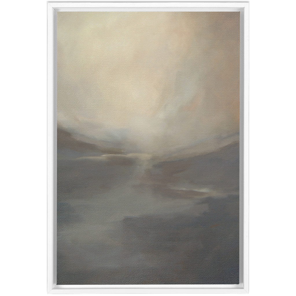 Fog I Framed Canvas Print