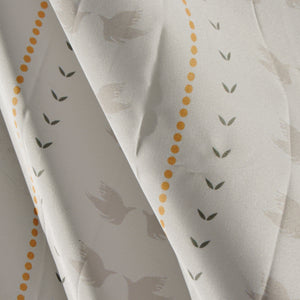 Illustrated Bird Print Shower Curtain