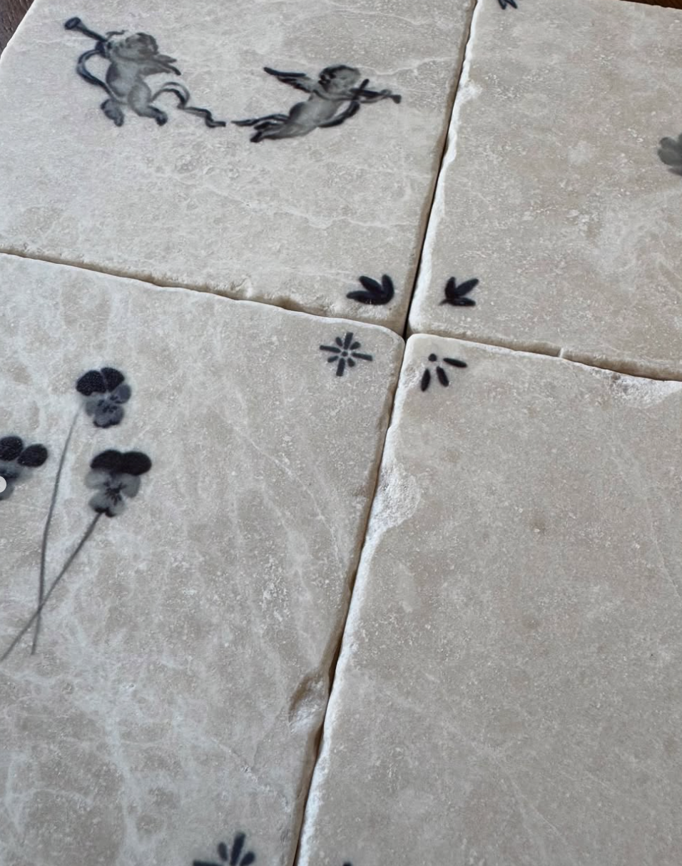 Delft Tile Coaster Set