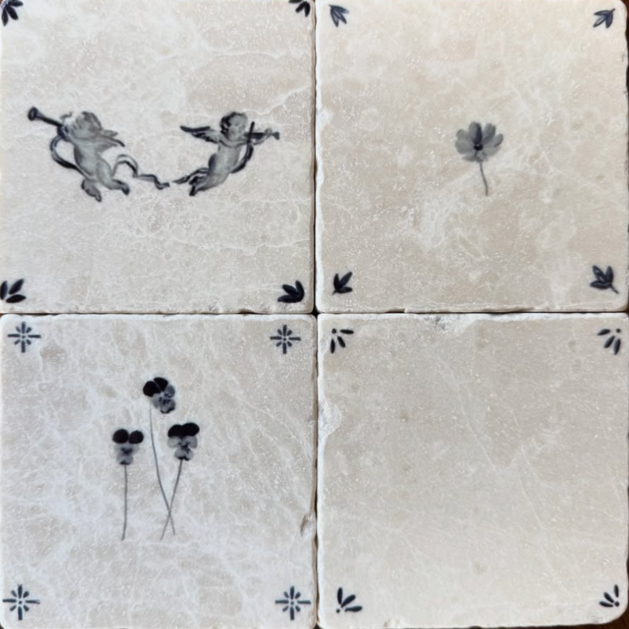 Delft Tile Coaster Set