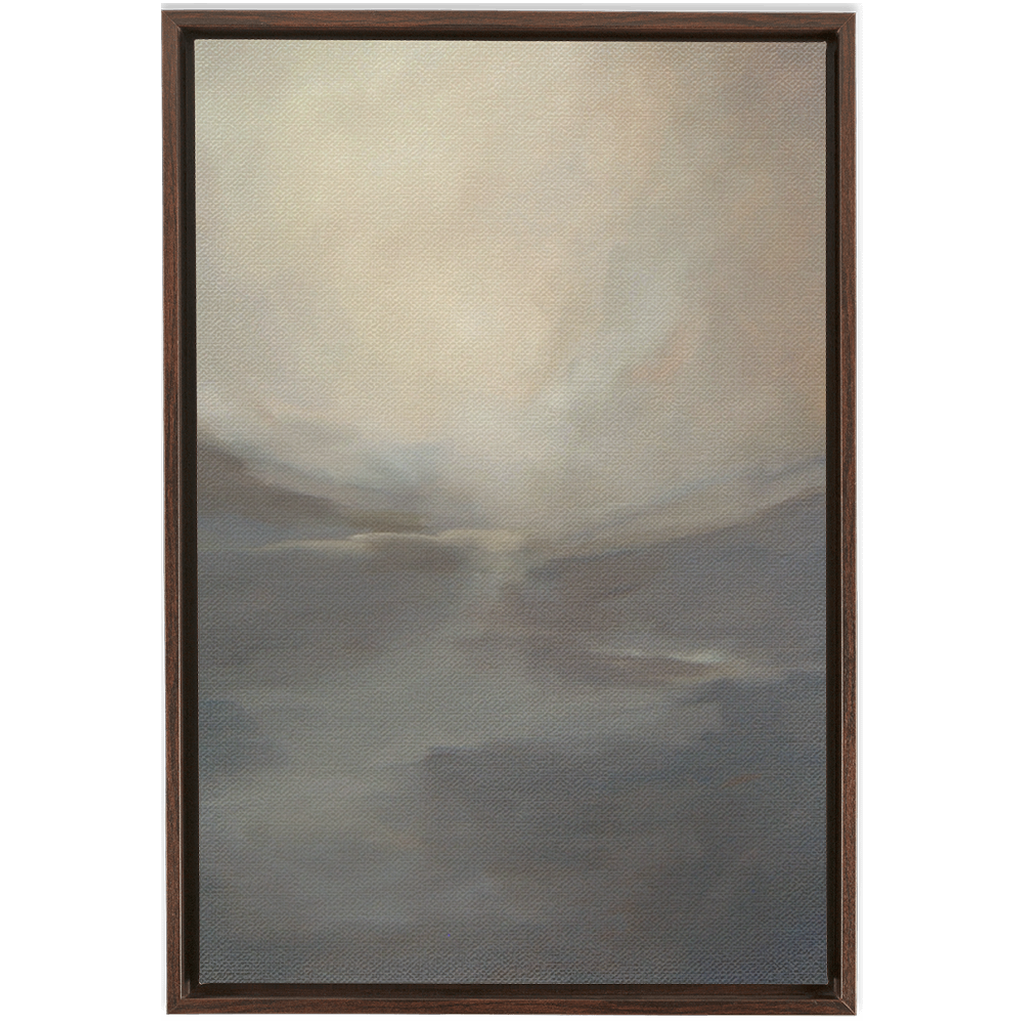 Fog I Framed Canvas Print