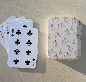 Winter Skier Playing Cards