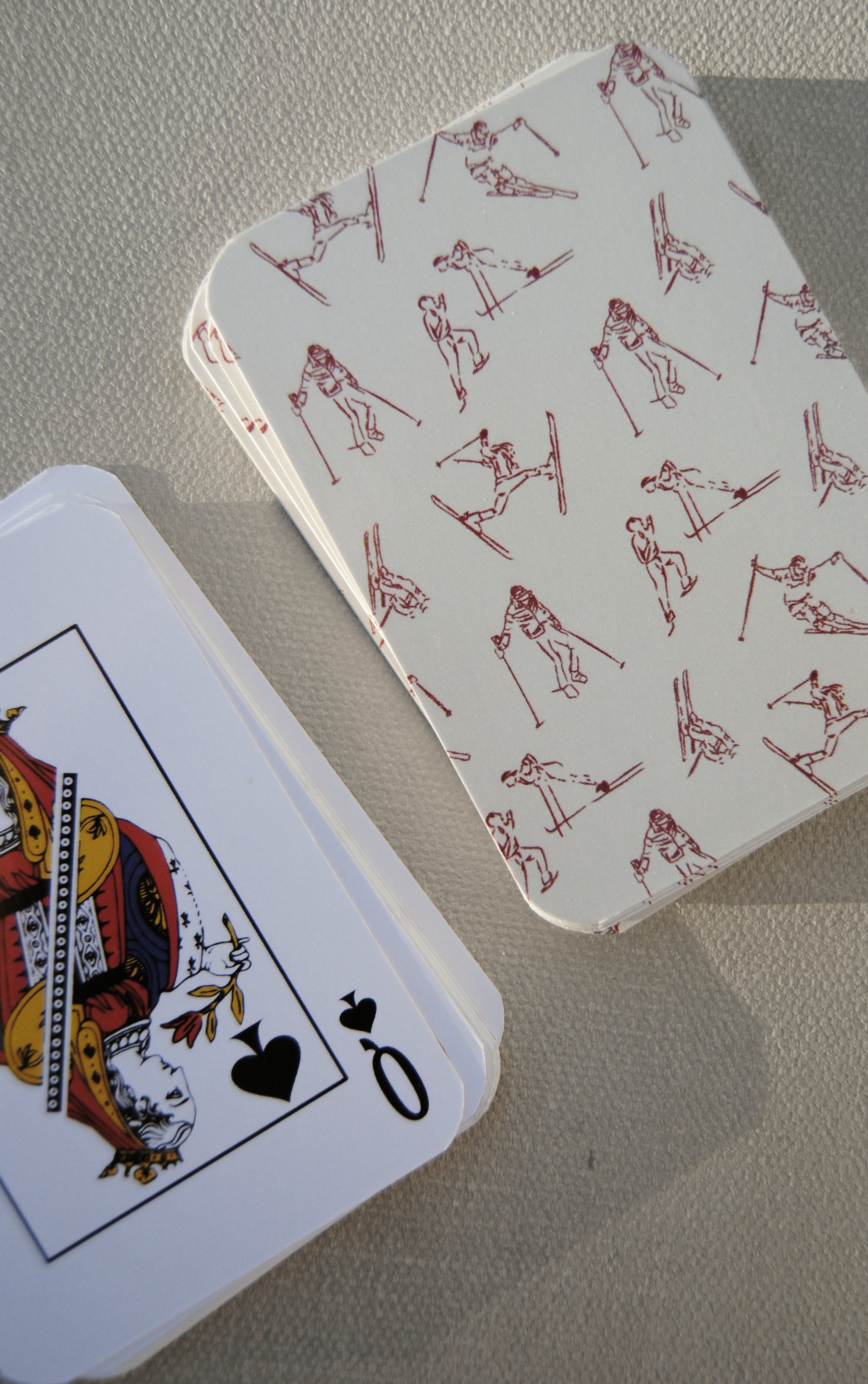 Winter Skier Playing Cards