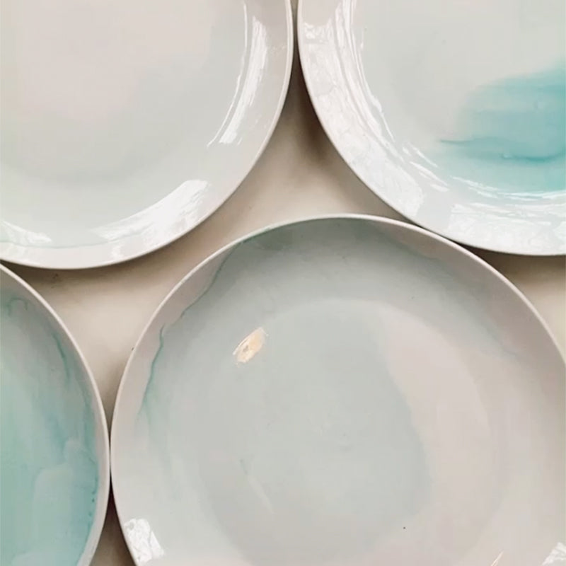 Hand Painted Ceramic Dinner Plates